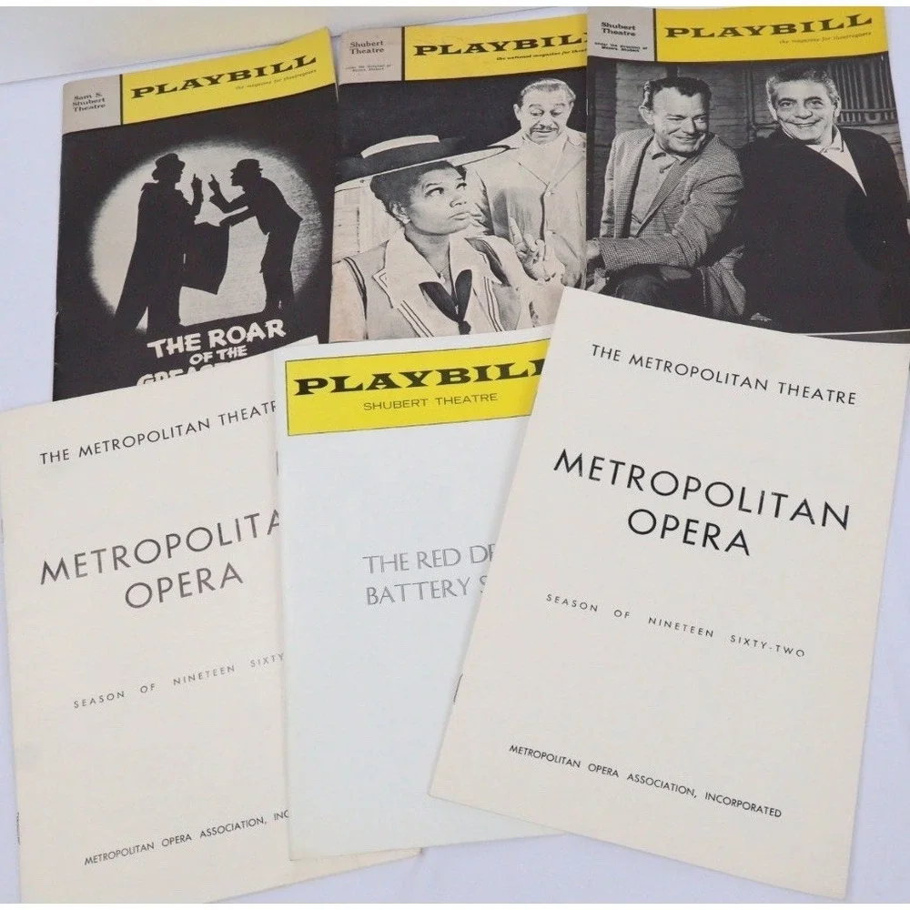 VTG Playbills Programs BOSTON Theatre District Film Festival Ephemera 60's-70's